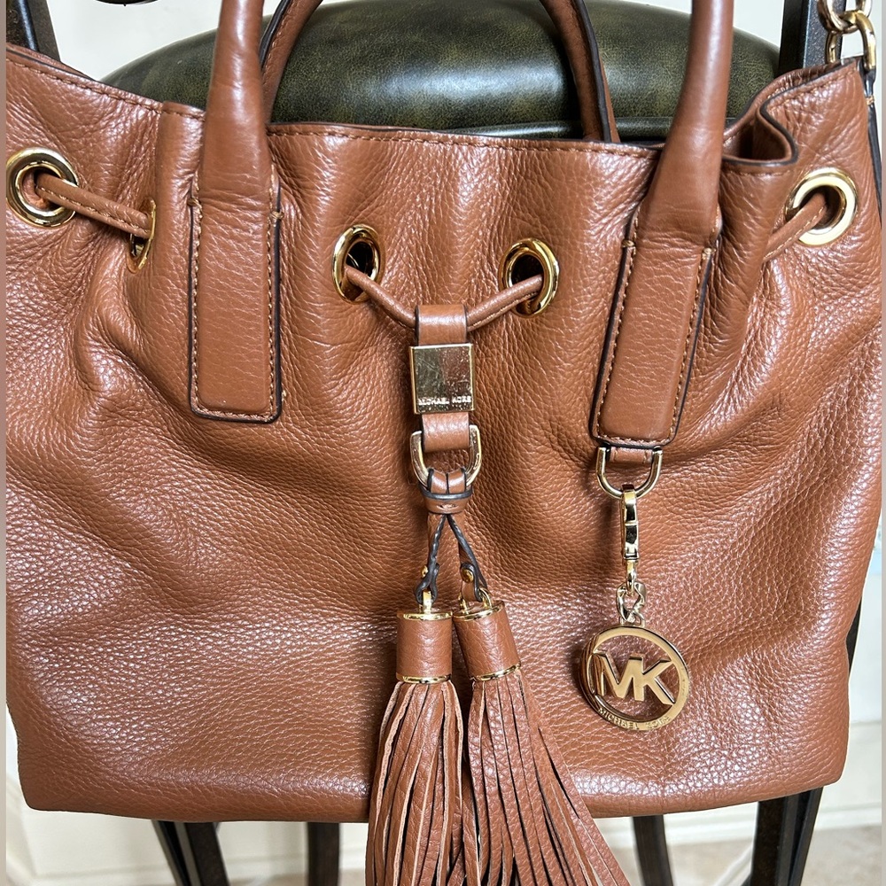 Michael Kors Tan Leather Shoulder Bag